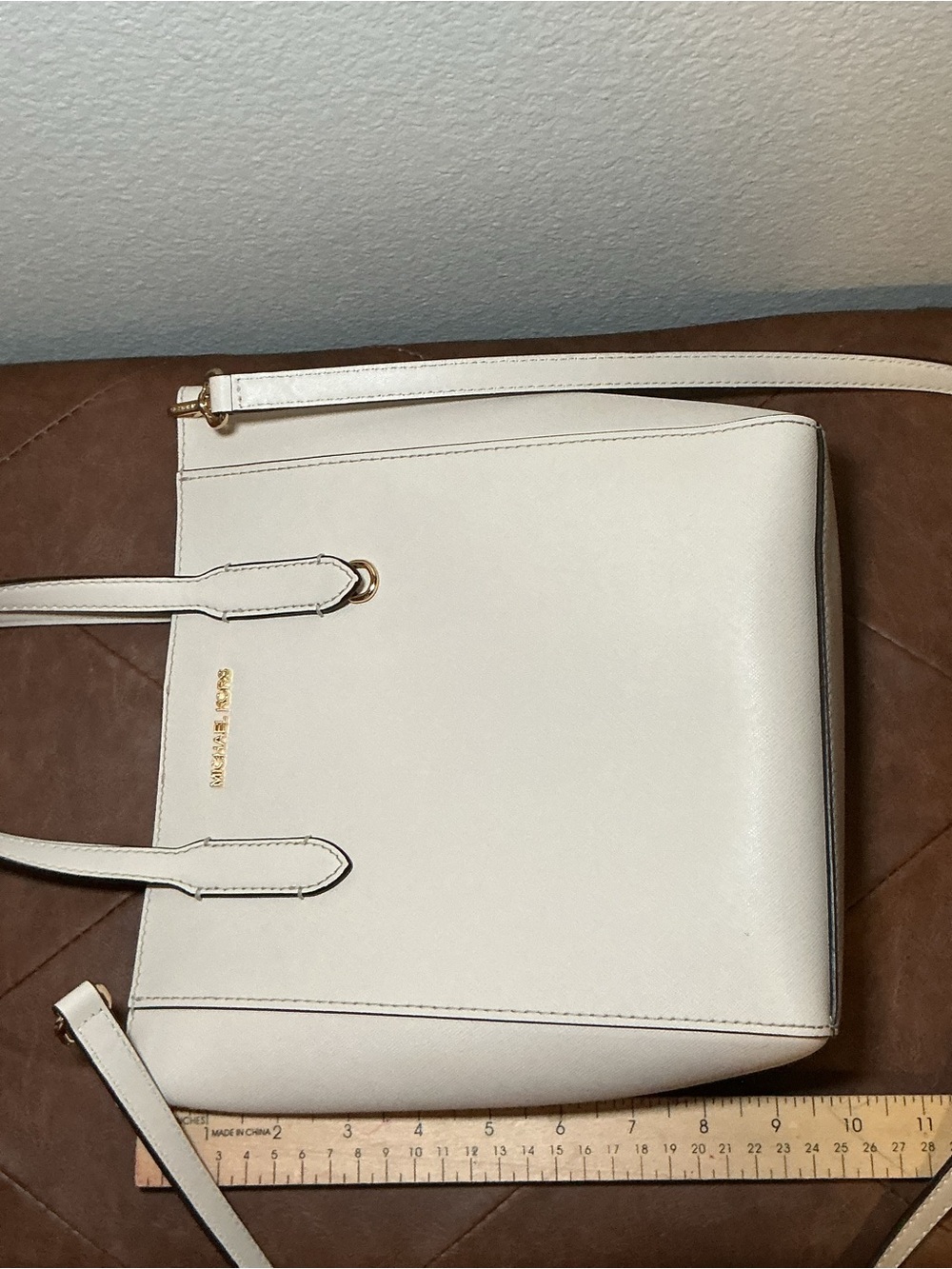 Michael Kors Cream Tote Bag with Removable Strap - Picture 7 of 7